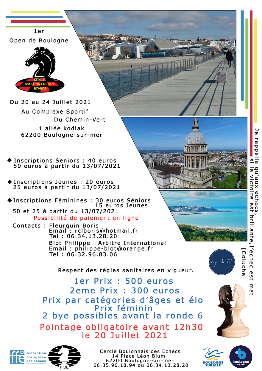 1er Open de Boulogne du 20 au 24 juillet cover