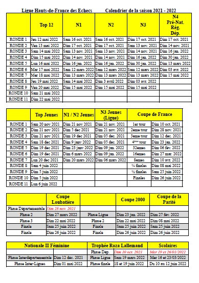 Calendrier de Ligue 2021-2022 cover